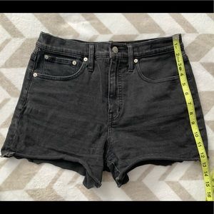Madewell high rise denim shorts